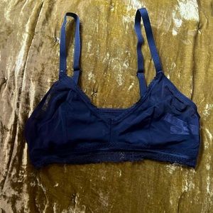 Auden Black See Through Lace Bralette